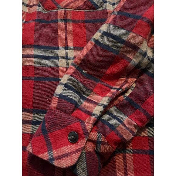 Volcom Red Plaid Work Wear Jacket Men’s Size L - Picture 3 of 6